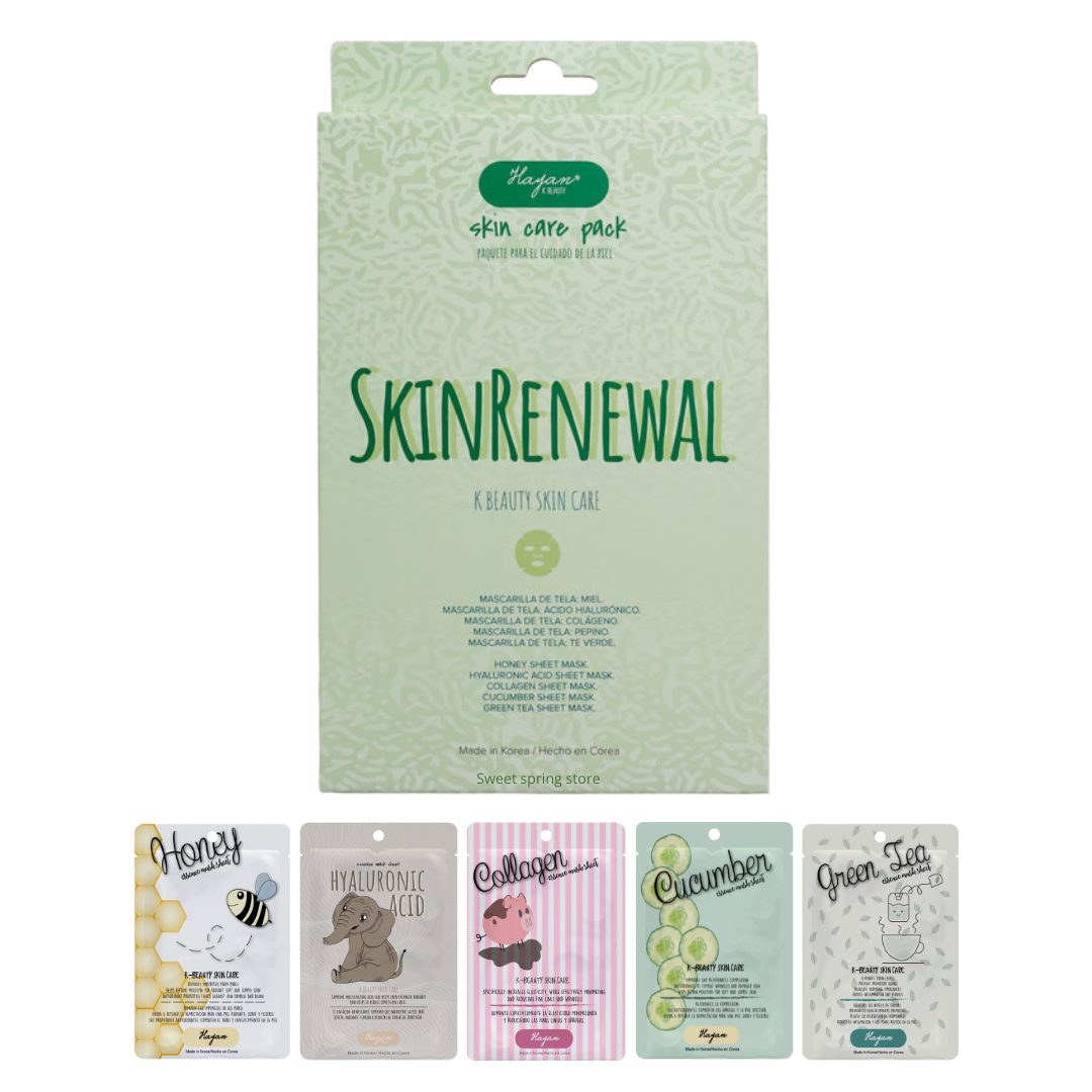 Hayan K Beauty |Skincare Pack 5 Face Masks - 4 set