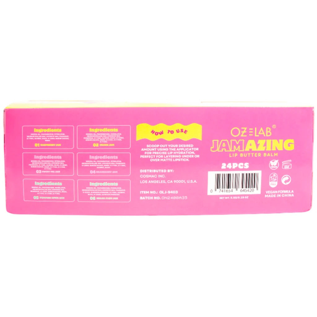 Oz Lab | Jamazing – Lip Butter Balm 24 pcs