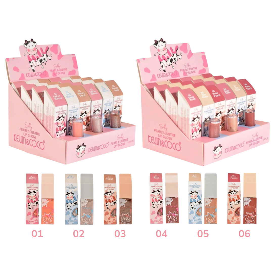 Kevin & Coco | Lip Gloss Milk 24 pcs