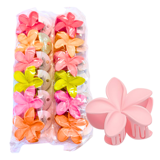 Flower Claw Clip 12 pcs