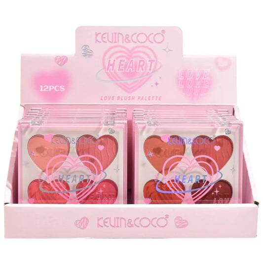 Kevin & Coco | Heart Love Blush Palette 12 pcs