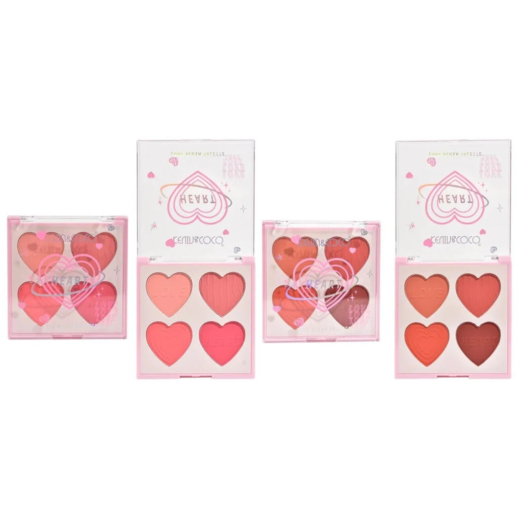 Kevin & Coco | Heart Love Blush Palette 12 pcs