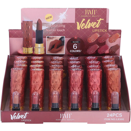 Romantic Beauty | Velvet Nude Lipstick 24 pcs