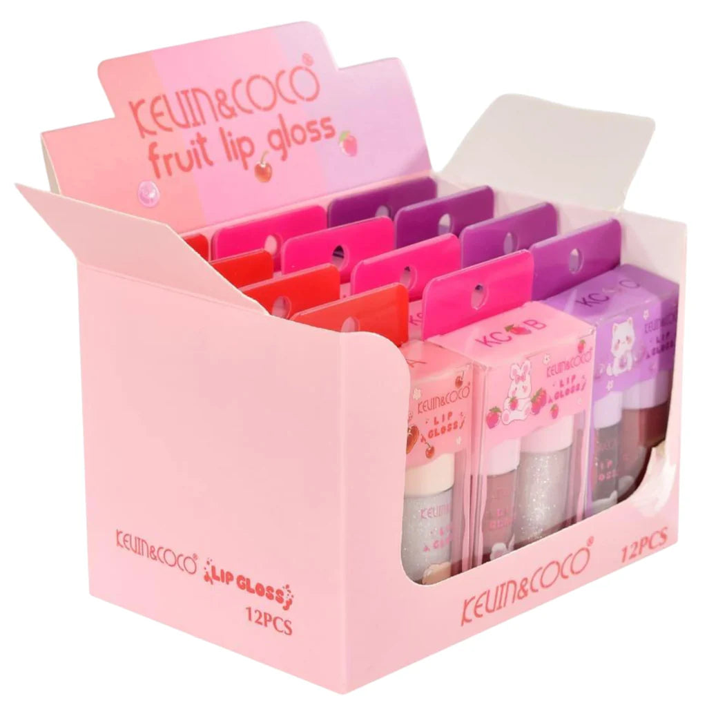 Kevin & Coco | Fruit Lip Gloss Duo 12 pcs