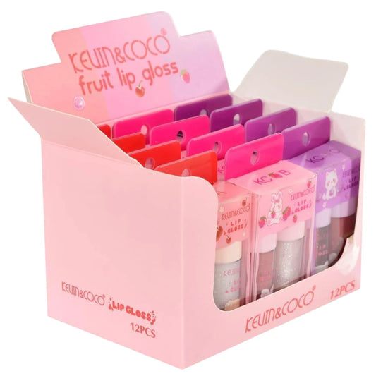 Kevin & Coco | Fruit Lip Gloss Duo 12 pcs