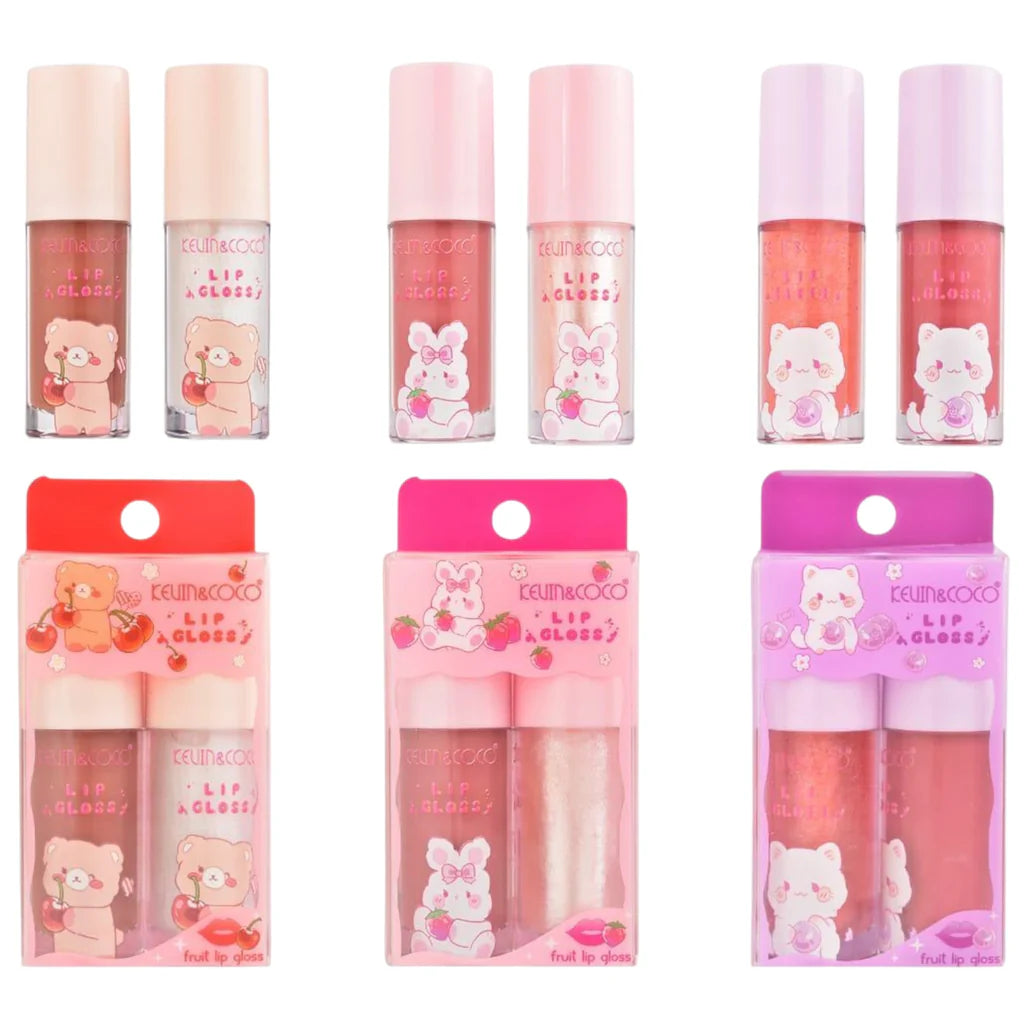 Kevin & Coco | Fruit Lip Gloss Duo 12 pcs
