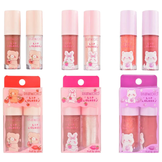 Kevin & Coco | Fruit Lip Gloss Duo 12 pcs